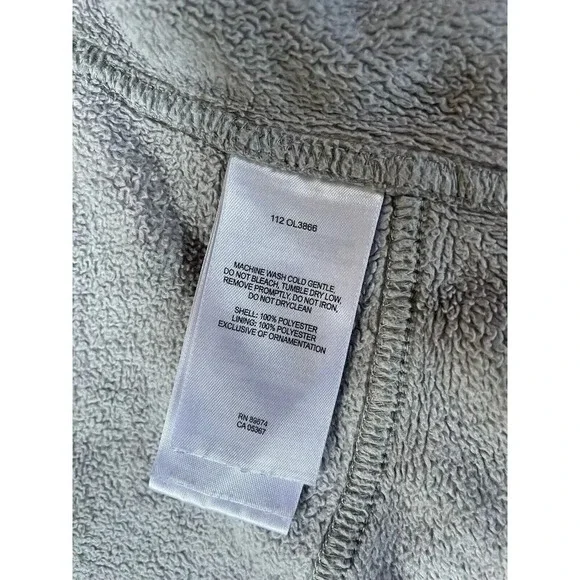 Mountain Hardwear Womens Jacket Size Small Gray Pyxis Fleece Full Zip Mock Neck - Picture 4 of 7